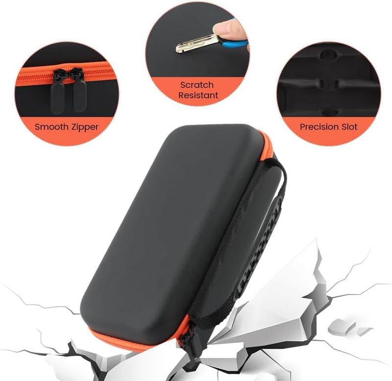 Ranjaner Wireless Microphone Case, Portable Handheld Dual Mic Storage Box for Singing or Karaoke, Microphone Travel Organizer for Receivers, Adapters, AA Batteries(STYLE:Hook and Loop Fastener) - Image 5